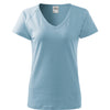 Solar Bloom - T-shirt voor dames, 95% katoen, 5% elastaan - 128 - sky blue