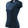 SPORT T-shirt dames 100% polyester - 140 - Navy blue