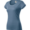 Velvet Horizon - T-shirt voor dames, 100% katoen - 161 - denim