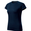 Summit Bloom - T-shirt voor dames, 95% polyester, 5% elastaan - 176 - Navy blue