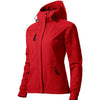 Aurelia Crest - Softshelljack voor dames, 96% polyester, 6% elastaan, Nanotex, waterdicht - 532 - Red