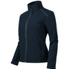 Velora Mist - Softshelljack voor dames, 94% polyester, 6% elastaan - 537 - Navy blue