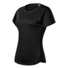 Drift Halo - T-shirt voor dames, 100% gerecycled micropolyester - 811 - Zwart