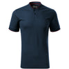 Drakon Sphere - Poloshirt voor heren, 100% katoen, bomberkraag - 273 - Navy blue