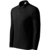 Helion Prime - Poloshirt heren 65% katoen 35% polyester (lange mouw)- 221 - Zwart