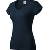 Ember Light - T-shirt dames katoen V-hals - 162 - Navy blue