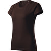 AeroLuxe - T-shirt voor dames, 100% katoen - F34 - Cofee