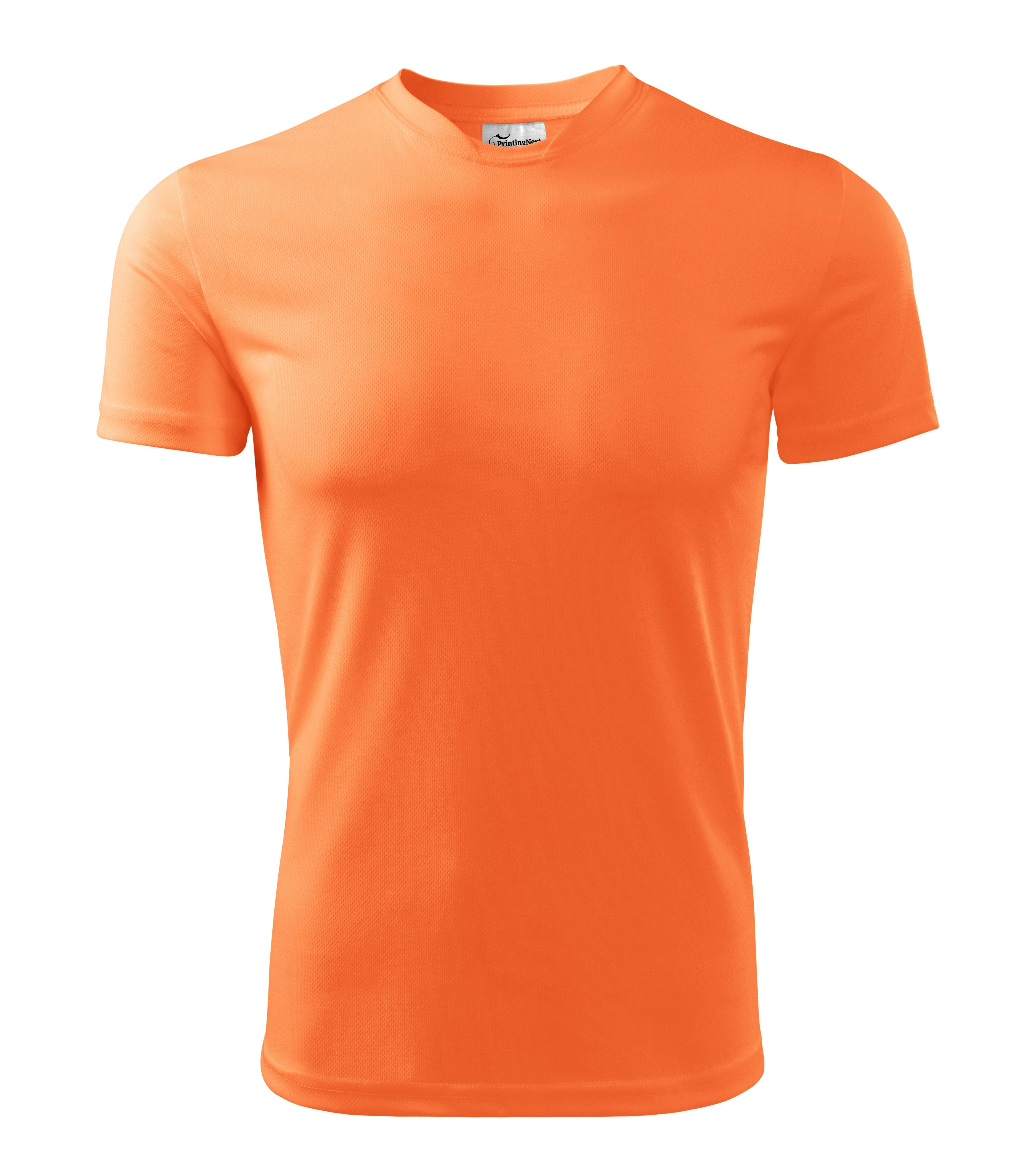 Hunter Drift - T-shirt homme 100% polyester - 124, mandarine néon, taille S