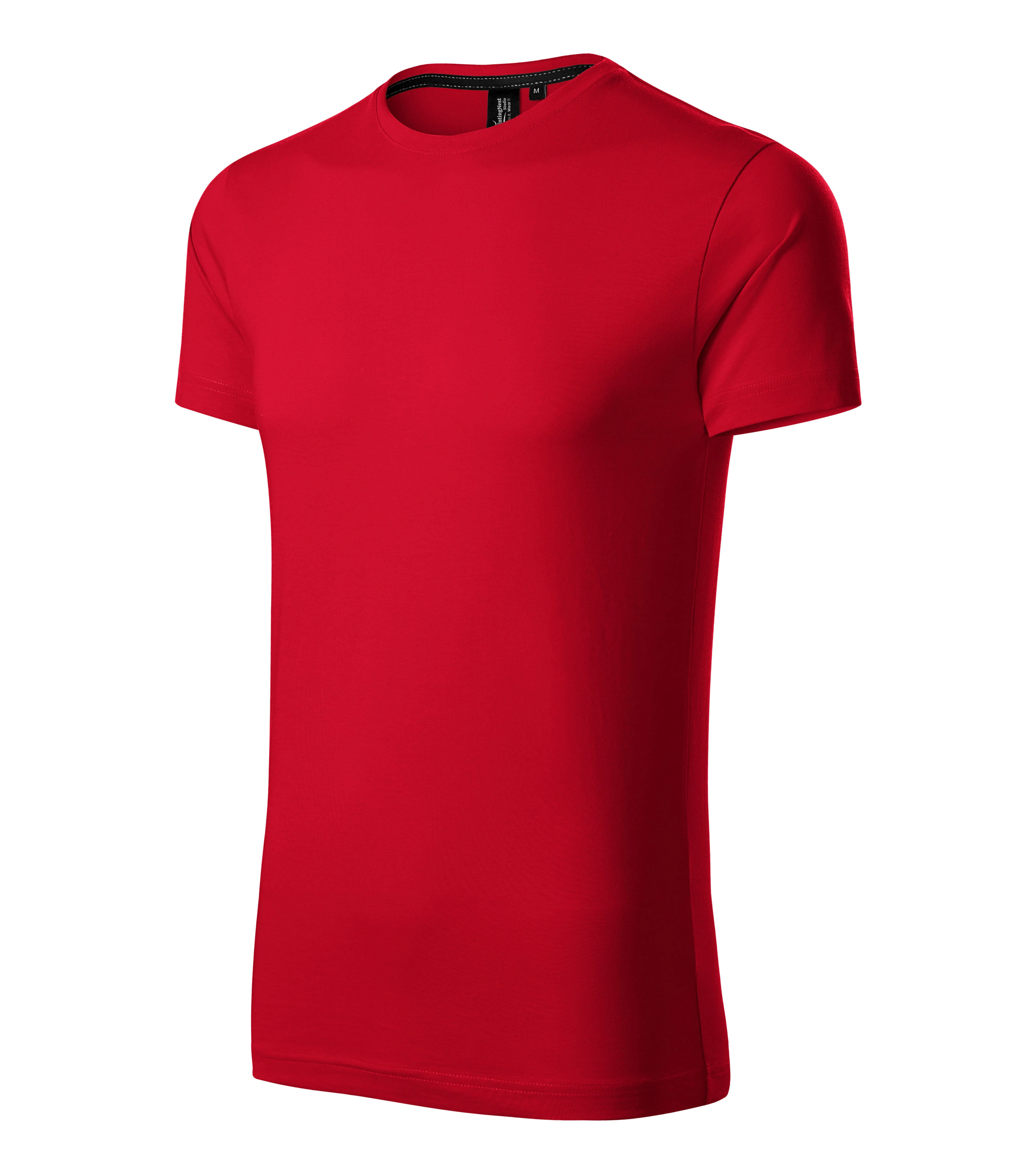 Slate Line - T-shirt men's 100% SUPIMA cotton - 153, formula red, size S