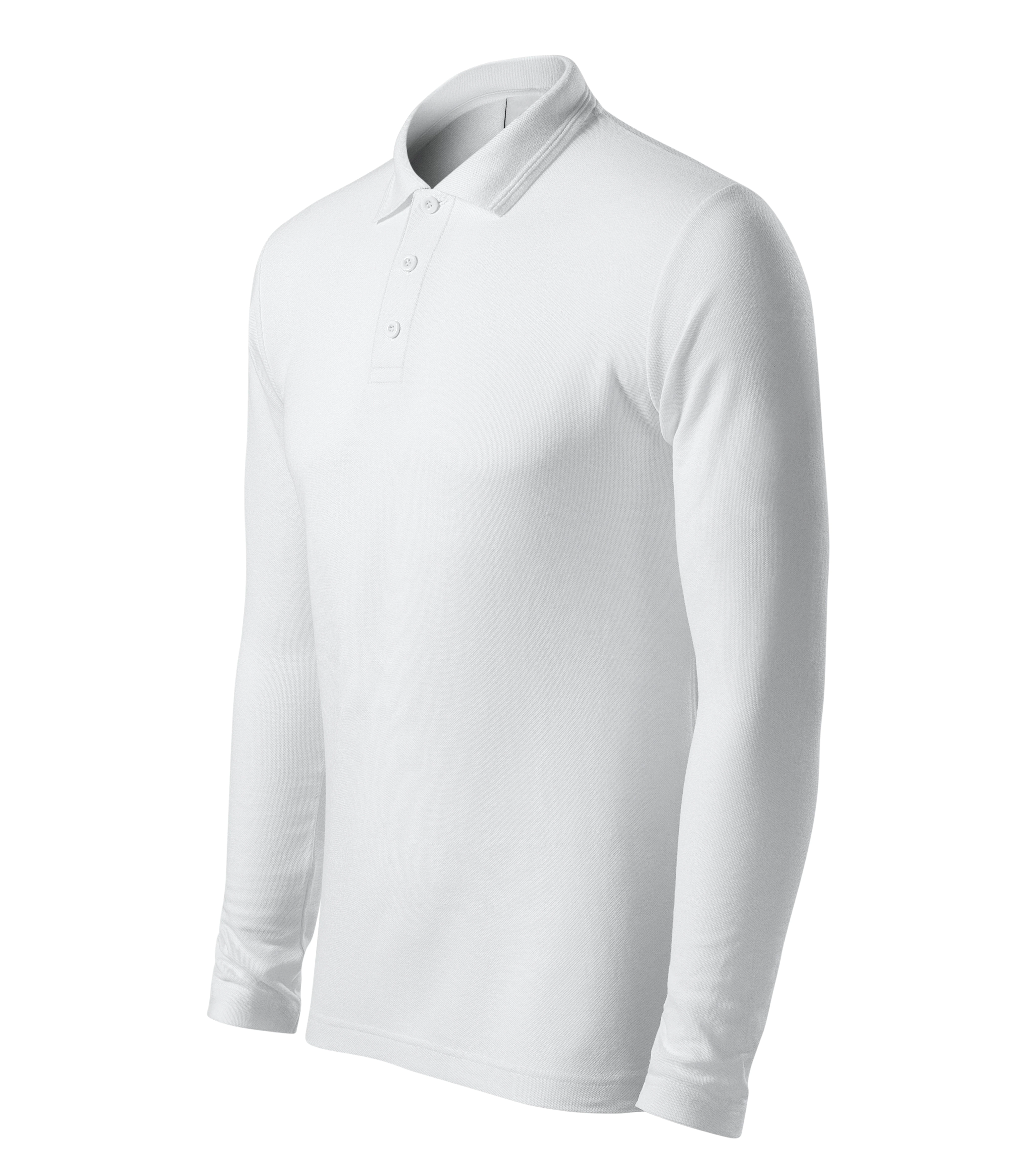 Helion Prime - Polo homme 65% coton 35% polyester (long sleeve)- 221, blanc, taille S