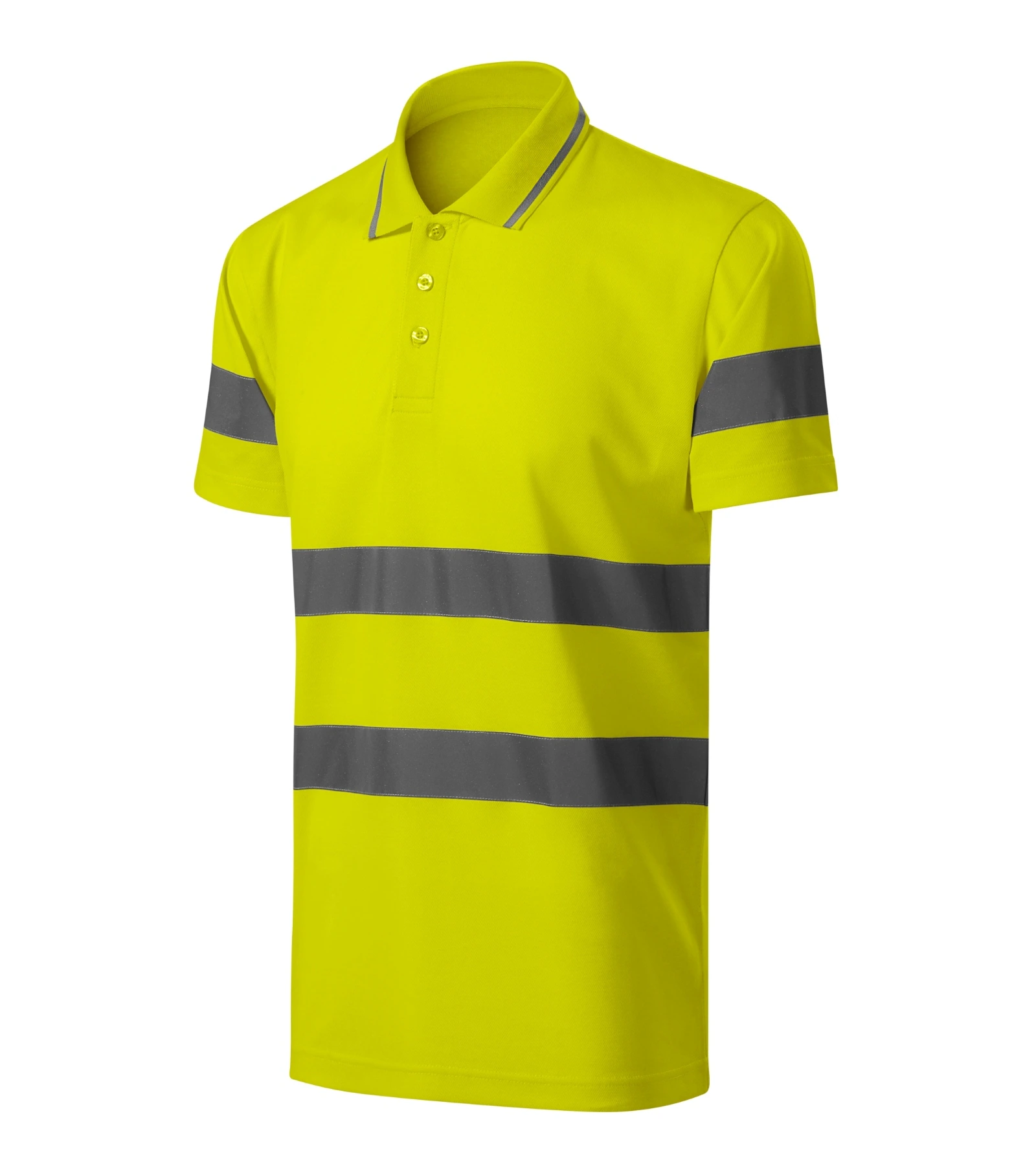 Quartz Pulse - Polo unisex 55% coton, 45% polyester - 2V9, fluorescent Jaune, taille S