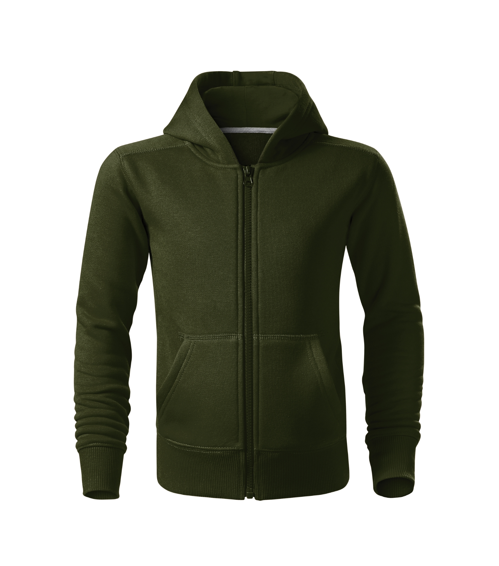Verdant Crest - Sweater kinderen 65% katoen, 35% polyester - 412, Militairgroen, maat 158 cm/12 years