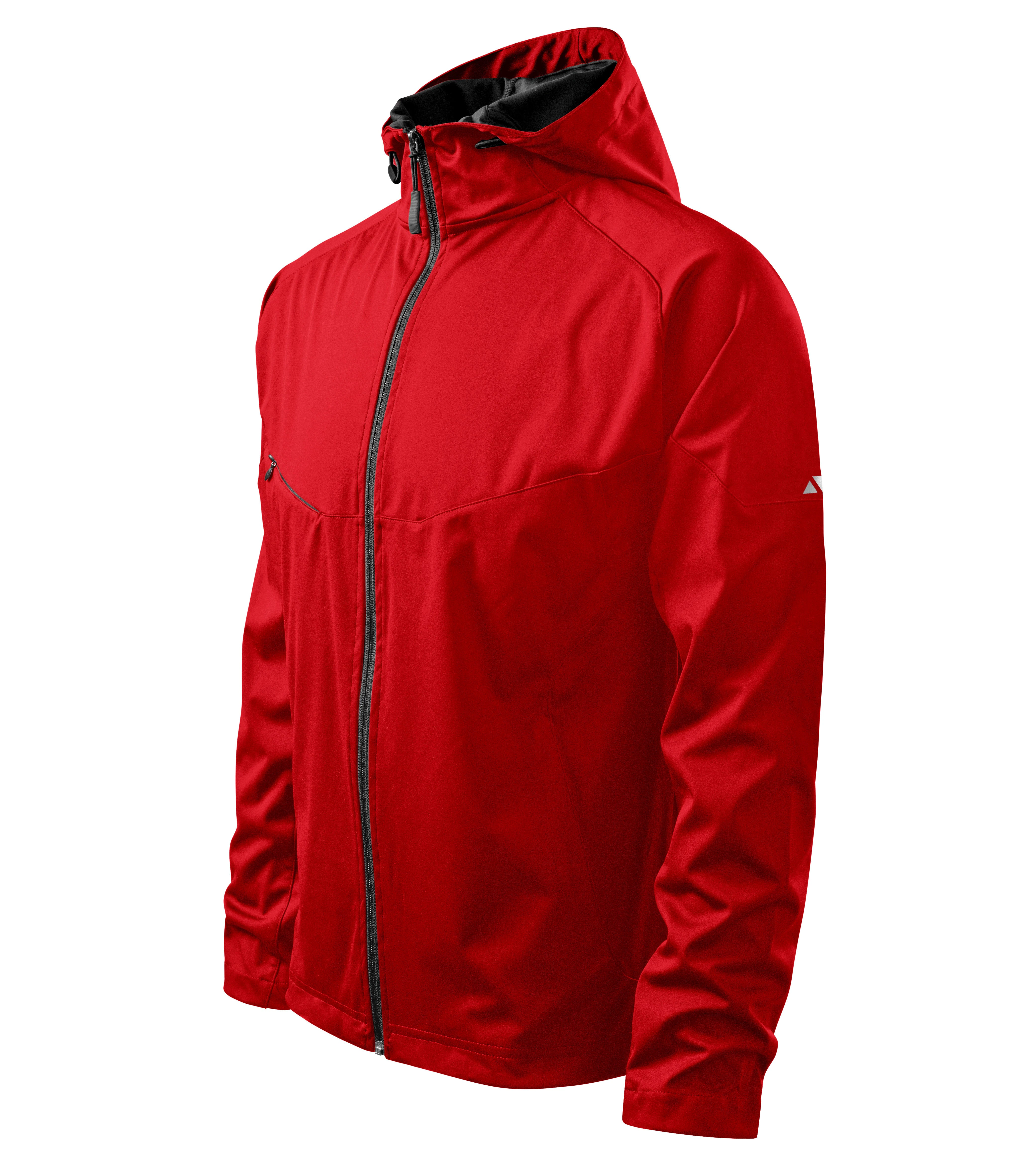 EmberQuilt- Softshell Jacket men's 100% polyester, waterproof - 515, red, size S