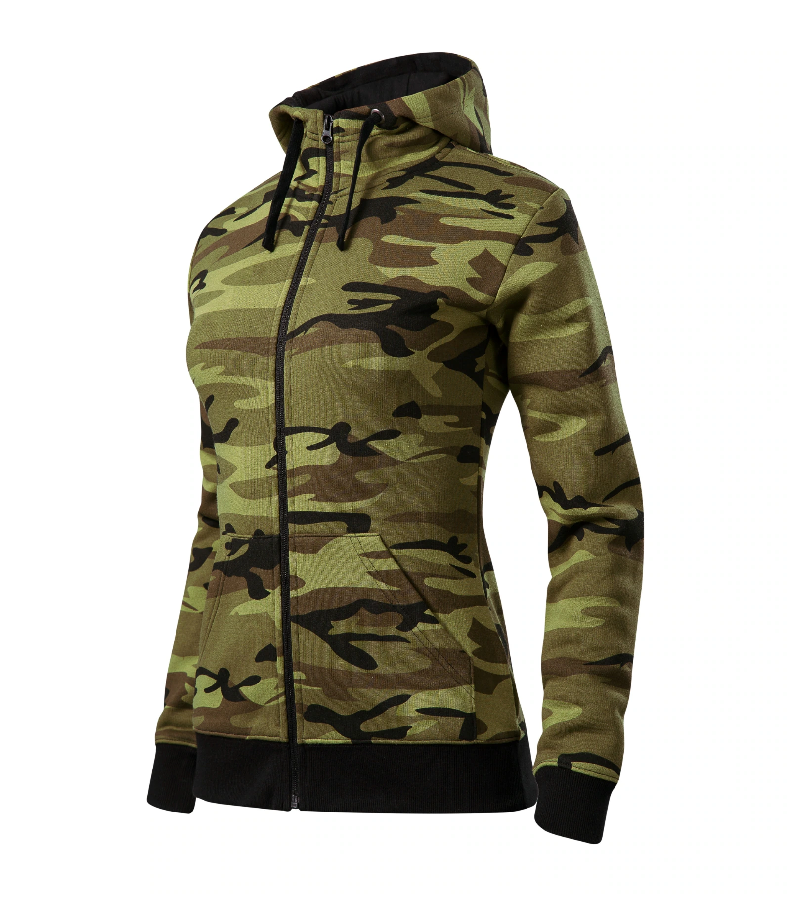Haven Route - Sweatshirt femme 65% coton, 35% polyester - C20, camouflage Vert, taille XS