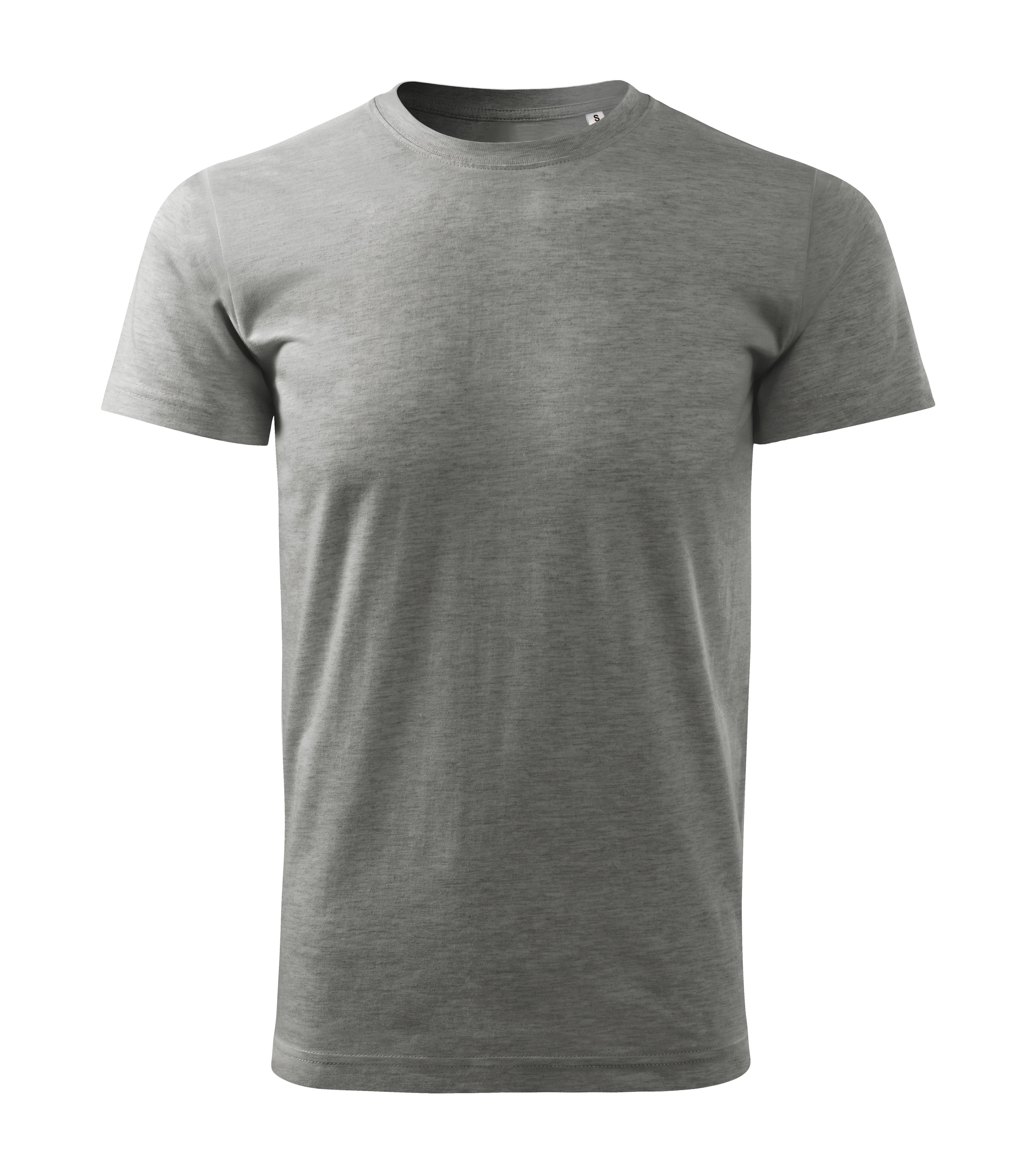 Summit Flow - T-shirt men's 100% cotton FREE - F29, dark gray melange, size S