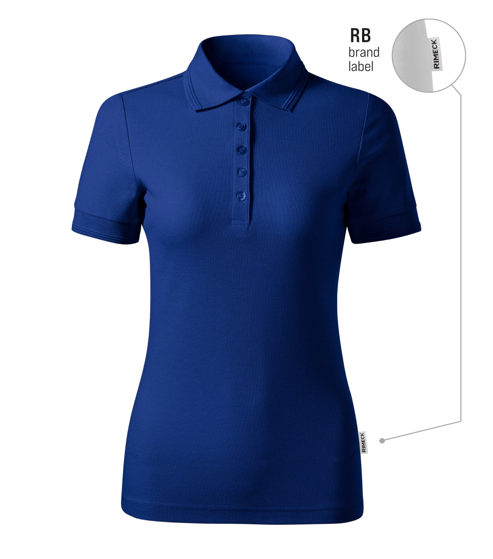 Quartz Bloom - Polo Shirt women's 65% cotton, 35% polyester - R23, royal blue 05 (brand label), size M