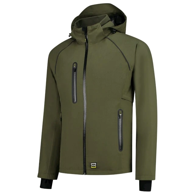 FrostCrest - Veste unisex - waterproof, windproof - T54, vert armée, taille S