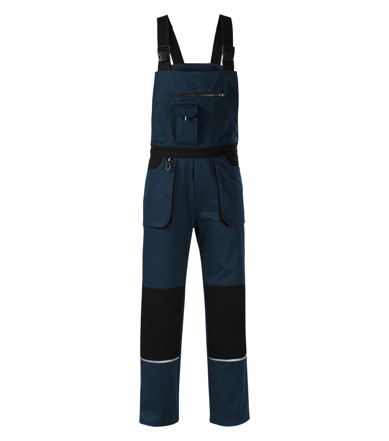 Verdant Horizon - Salopette de travail homme 100% coton - W02, marine bleu, taille 44/46