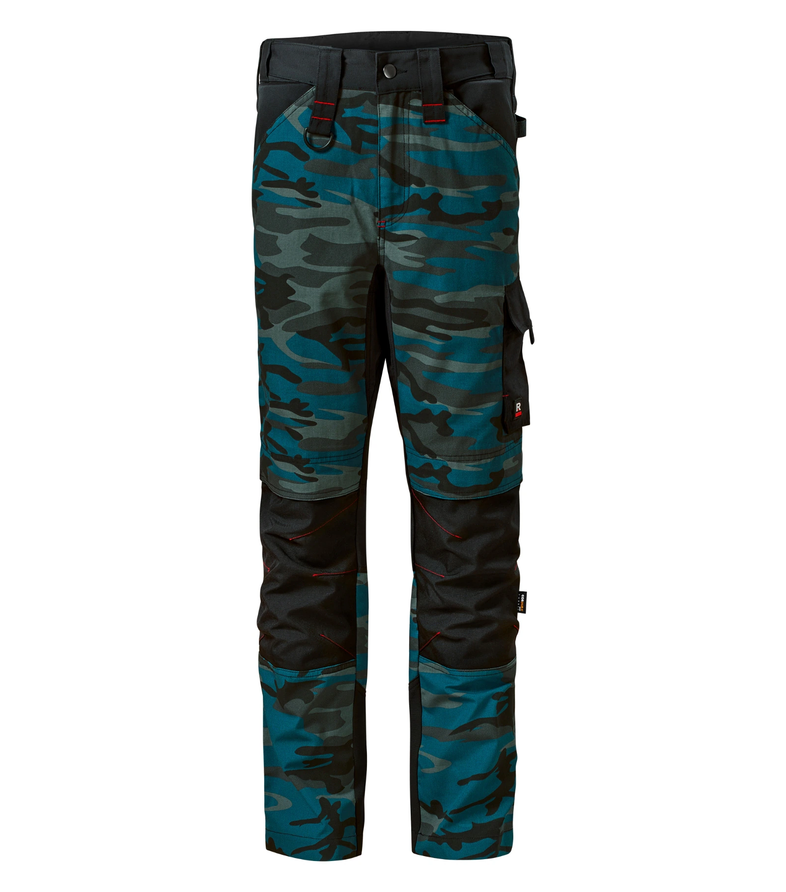 Amber Peak - Pantalon de travail homme 65% polyester, 35% coton - W09, camouflage pétrole, taille 60