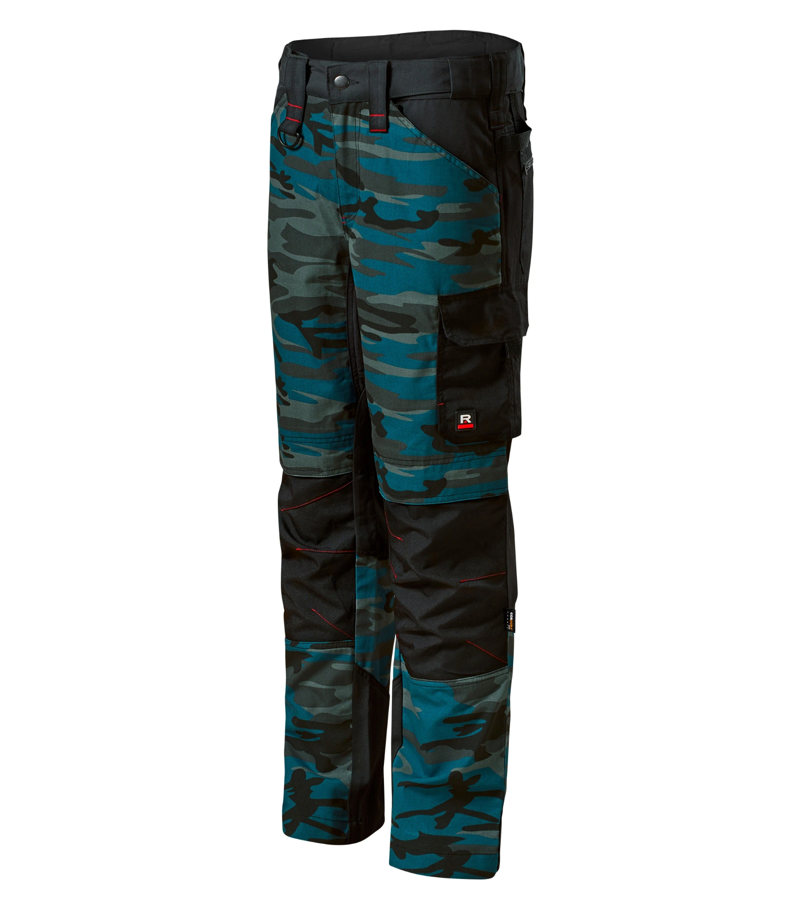 Amber Peak - Pantalon de travail homme 65% polyester, 35% coton - W09, camouflage pétrole, taille 60