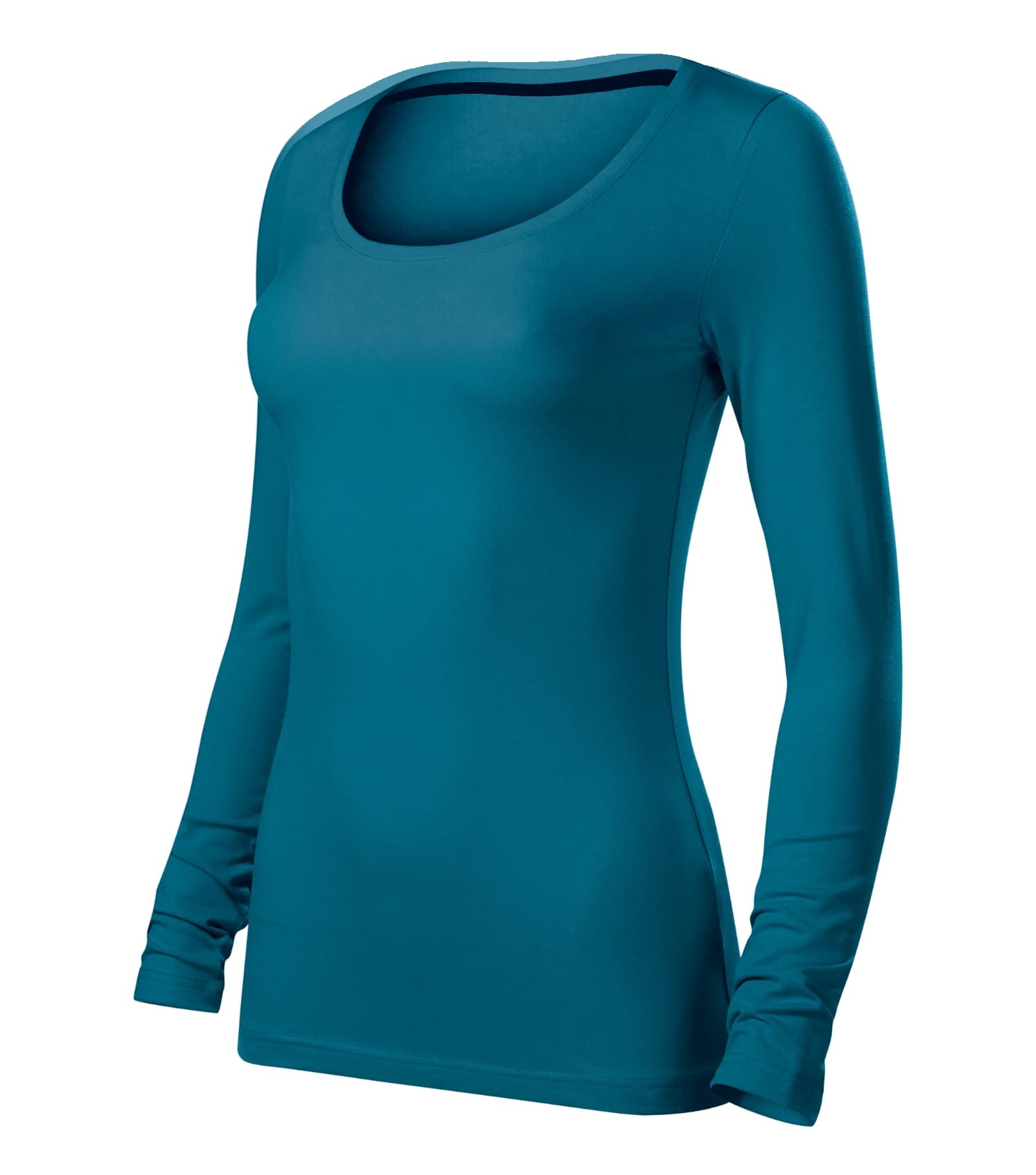 Sterling Cove - T-shirt dames 95% katoen 5% elastaan - 156 in petrolblauw