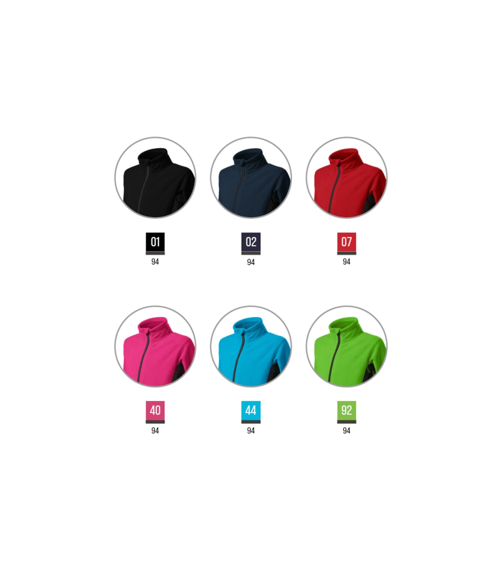 Vivid Line - Fleece kids 100% polyester - 529 in blue atoll