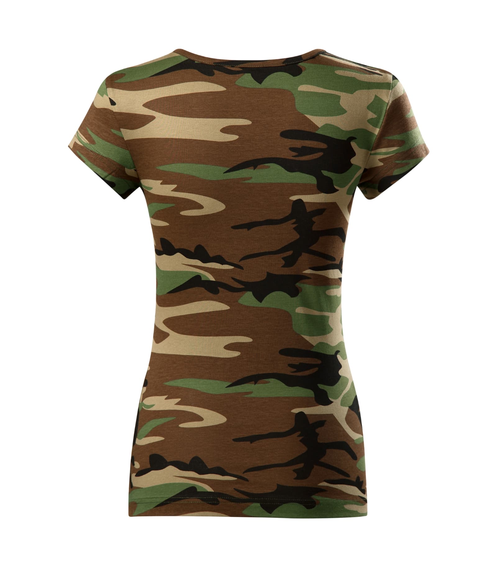 Ever Sphere - T-shirt dames 100% katoen - C22 in camouflage Bruin