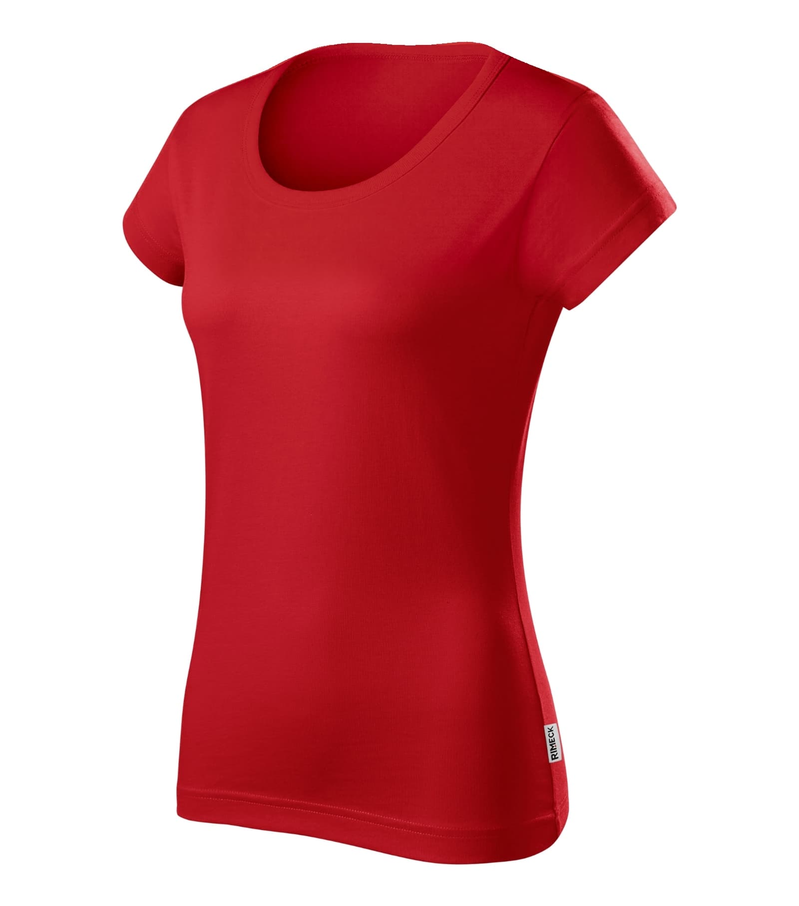 Zephyr Pulse - T-shirt dames 100% voorgekrompen katoen - R02 in Rood 07 (merklabel)