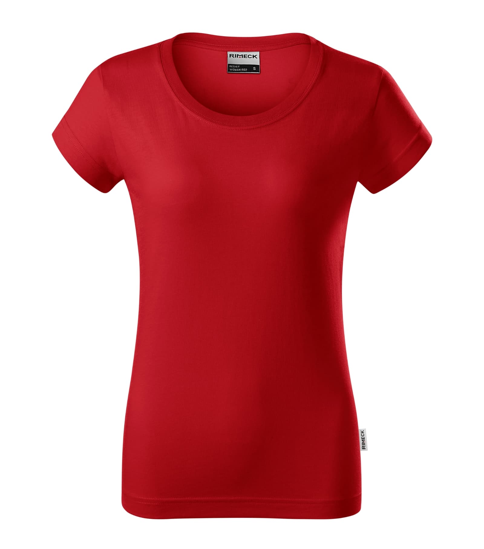 Zephyr Pulse - T-shirt dames 100% voorgekrompen katoen - R02 in Rood 07 (merklabel)