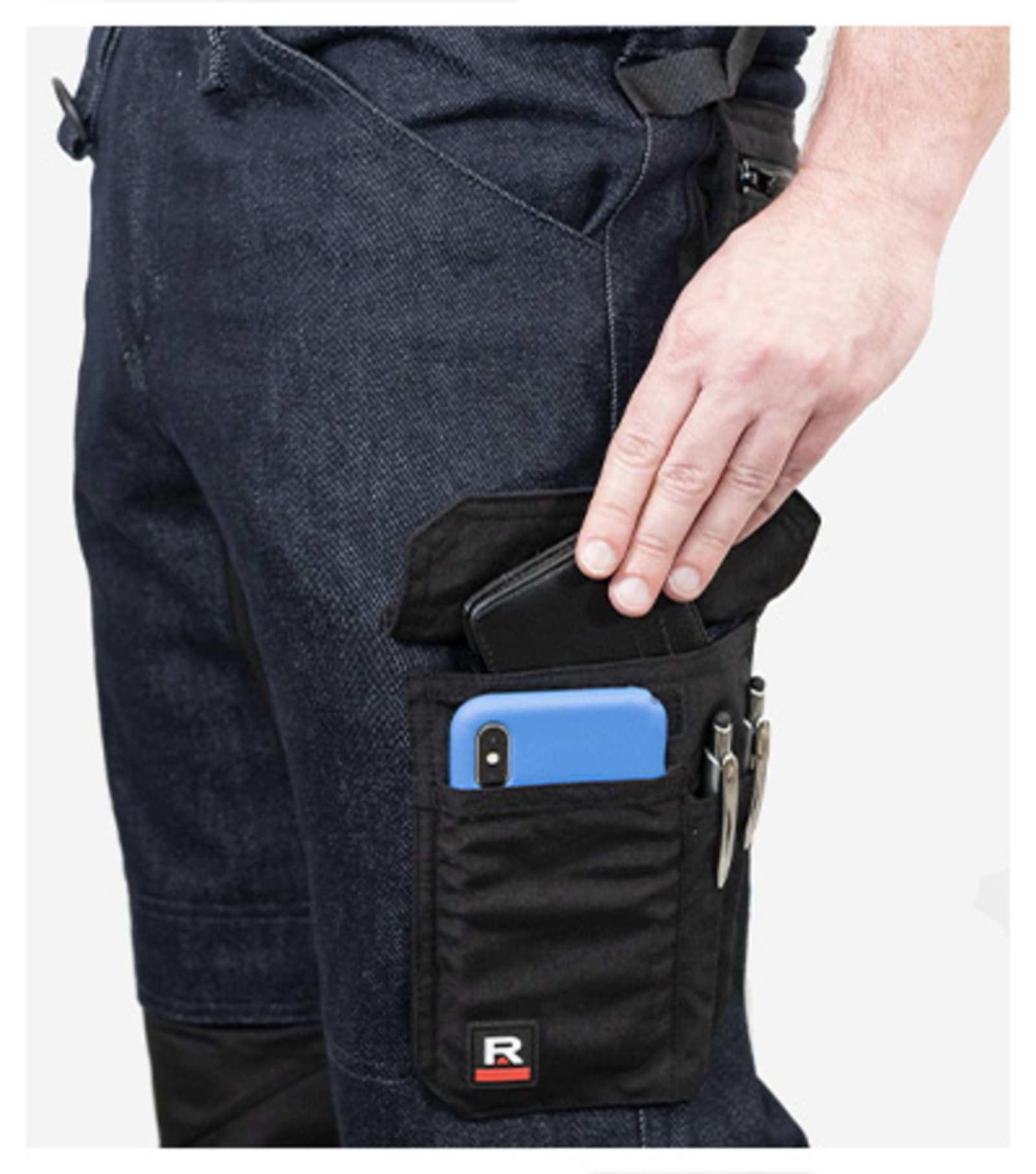 Onyx Path - Werkjeans heren 100% katoen - W08 in donker denim