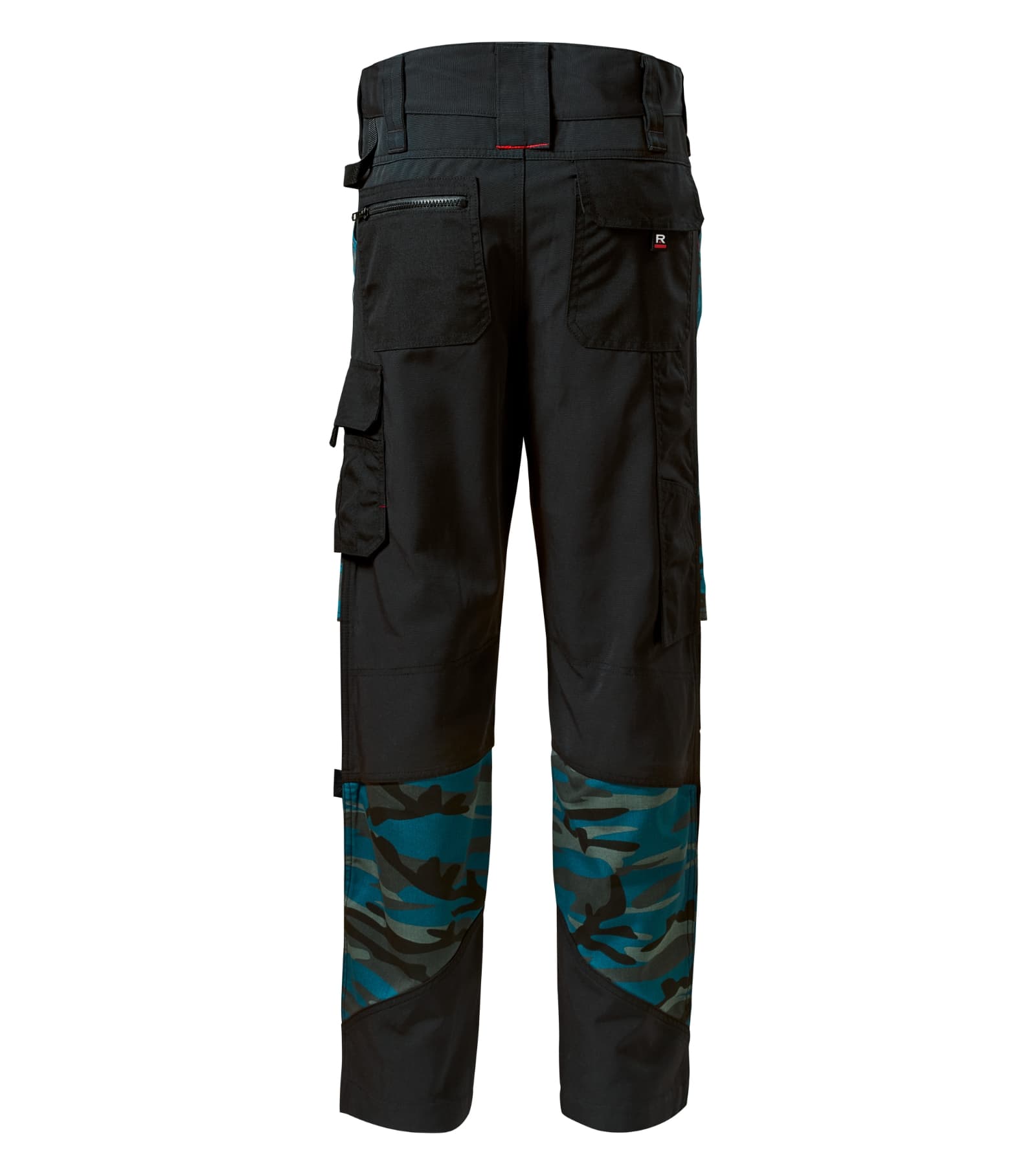 Amber Peak - Werkbroek heren 65% polyester, 35% katoen - W09 in camouflage petrol