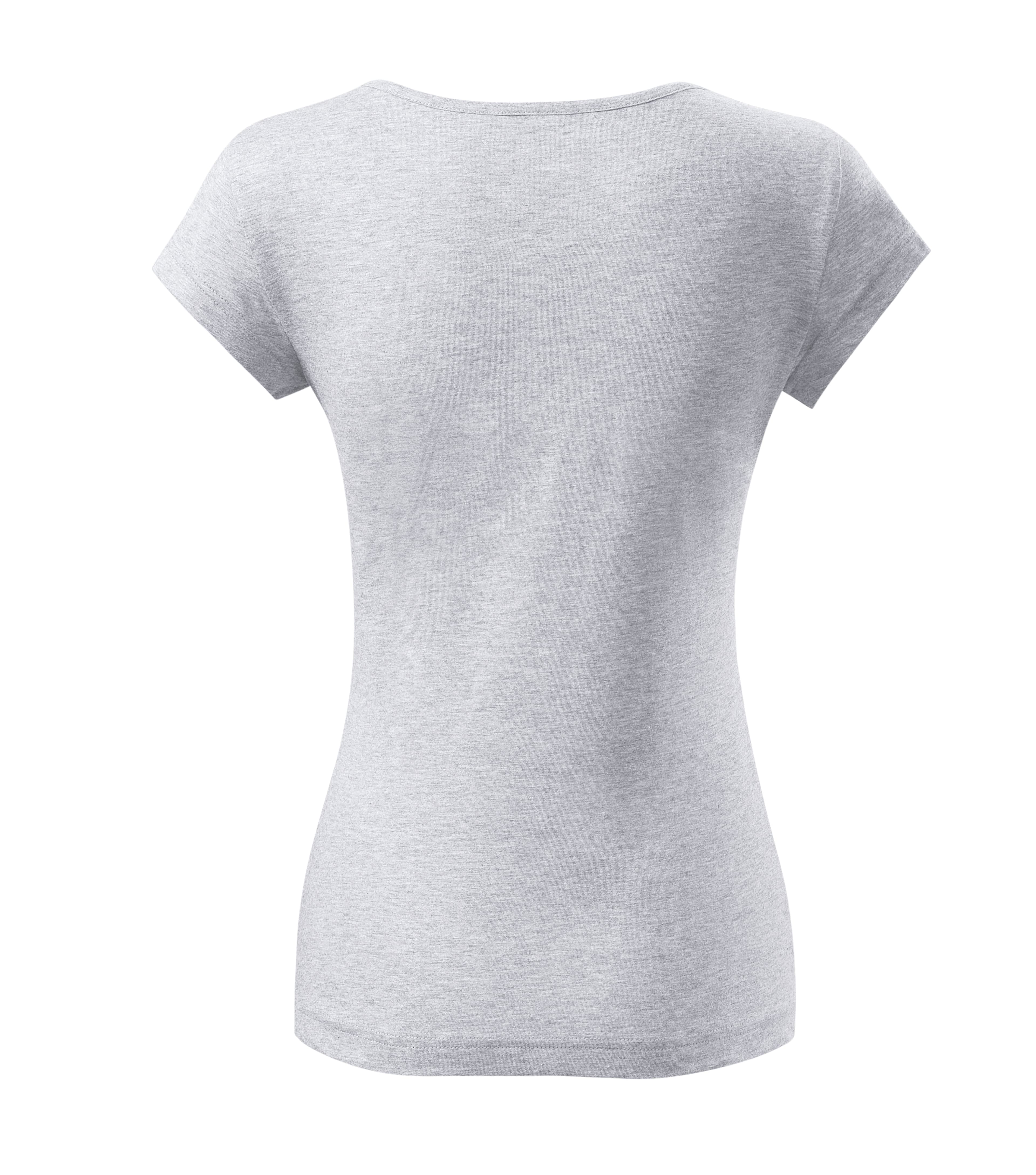 Pure Haven - T-shirt dames 100% katoen - 122 in asgrijs gemêleerd