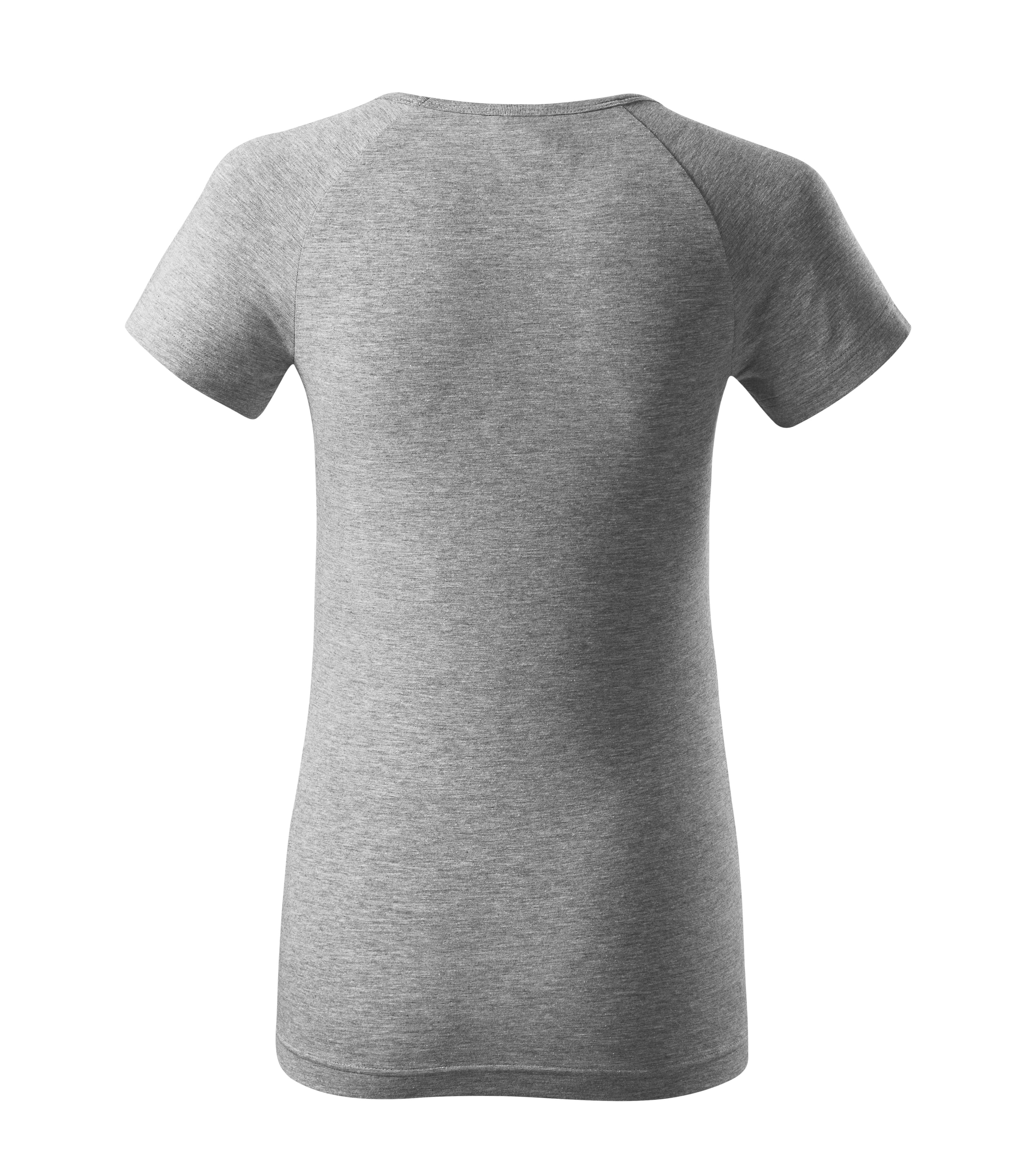 Solar Bloom - T-shirt women‘s 95% katoen 5% elastaan - 128 in donker Grijs gemêleerd