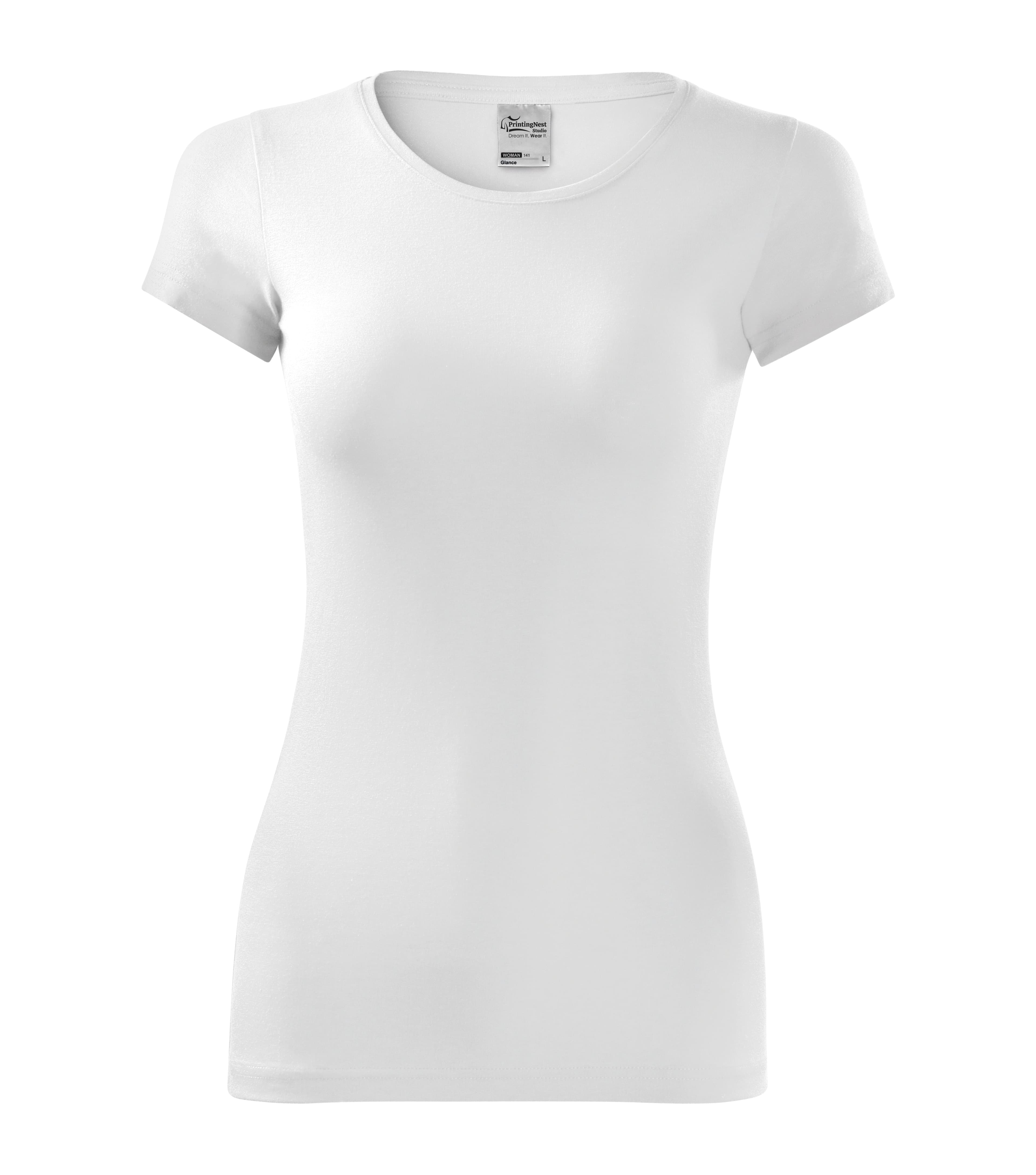Cloudline - T-shirt dames 95% katoen 5% elastaan - 141 in wit