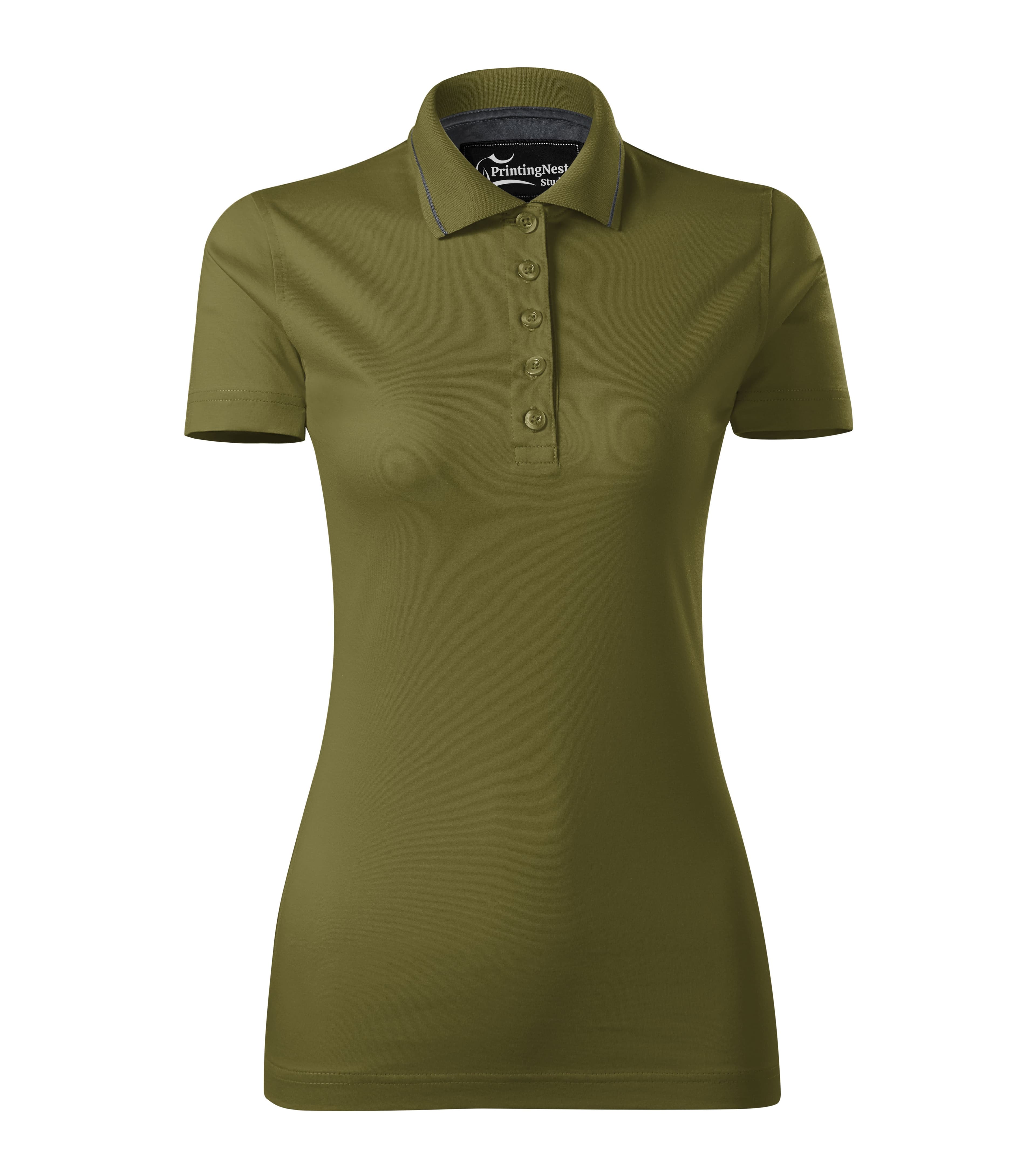 Tourmalina - Poloshirt dames 100% gemerceriseerd katoen - 269 in avocadogroen