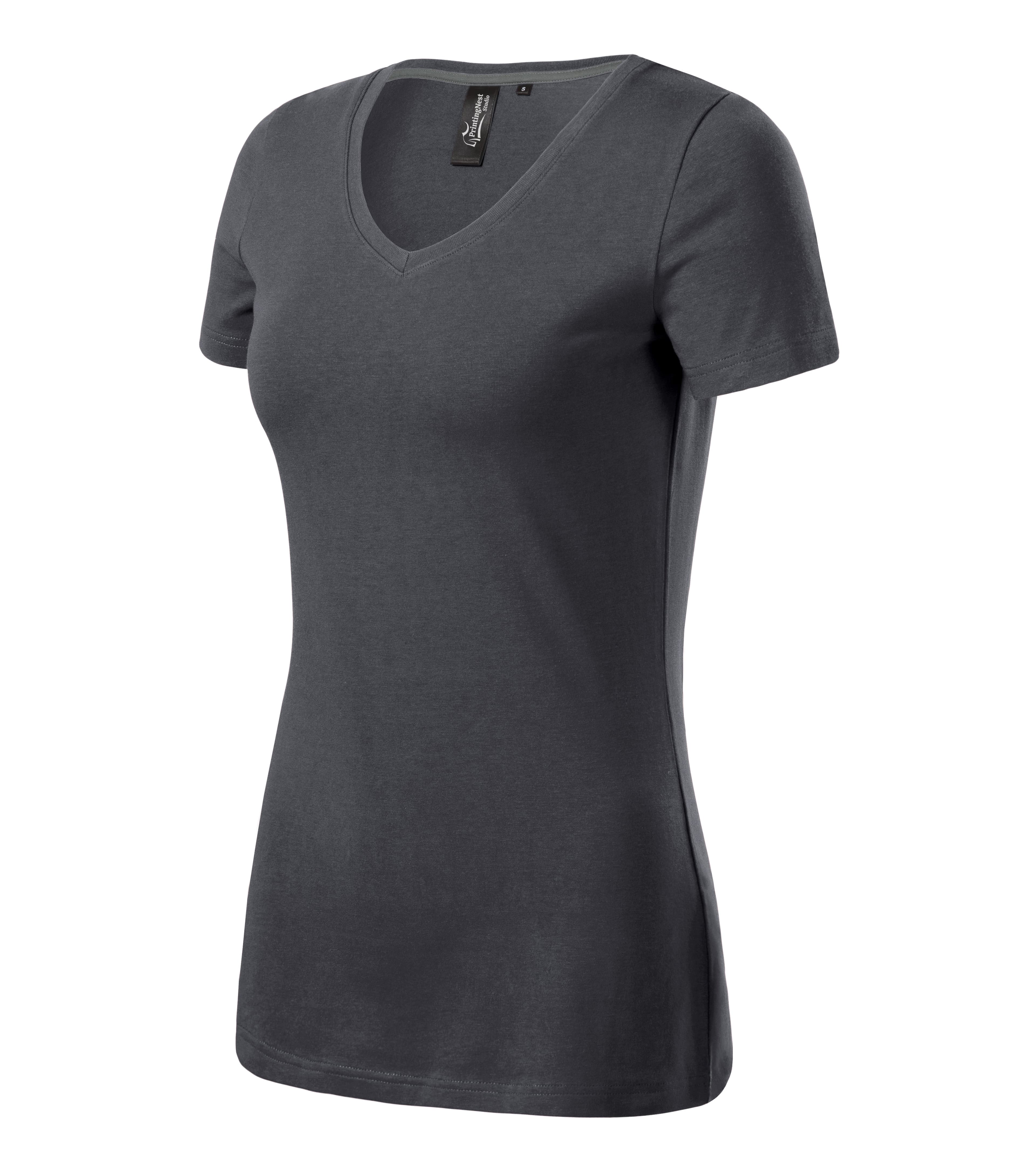 Luna Thread - T-shirt women‘s 95% katoen 5% elastaan - 701 in licht antraciet