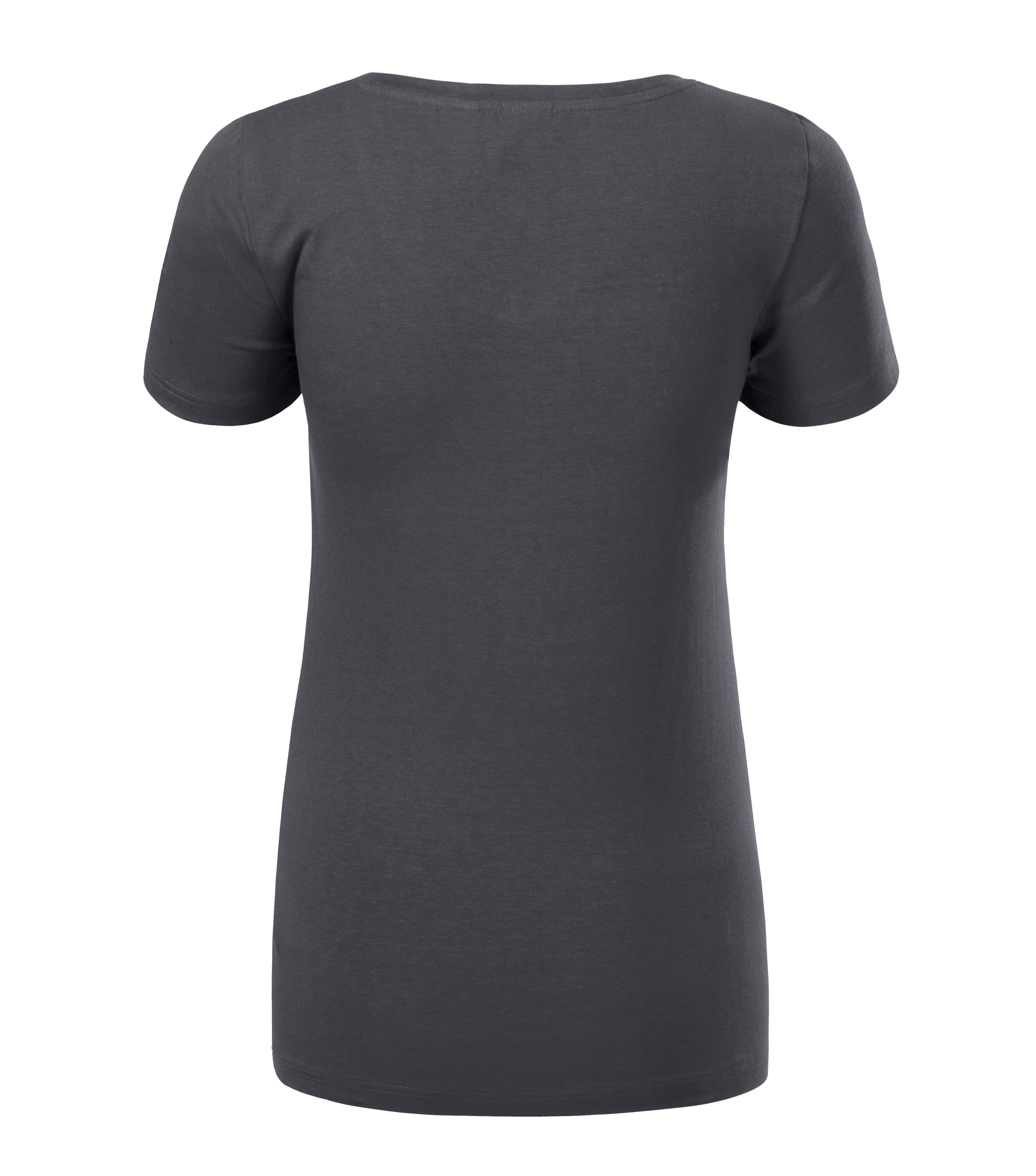 Luna Thread - T-shirt women‘s 95% katoen 5% elastaan - 701 in licht antraciet