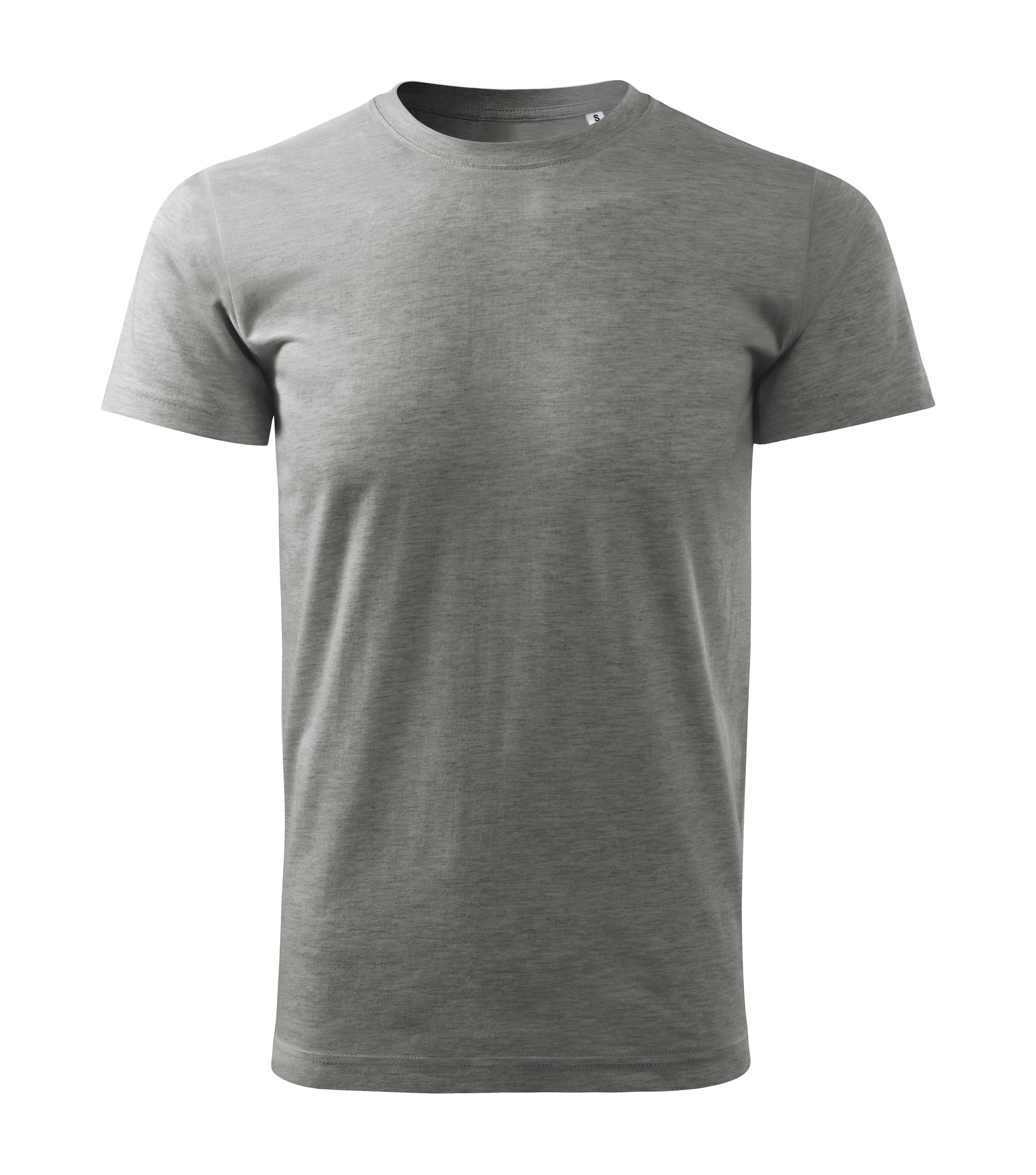 Summit Flow - T-shirt heren 100% katoen FREE - F29 in donker Grijs gemêleerd
