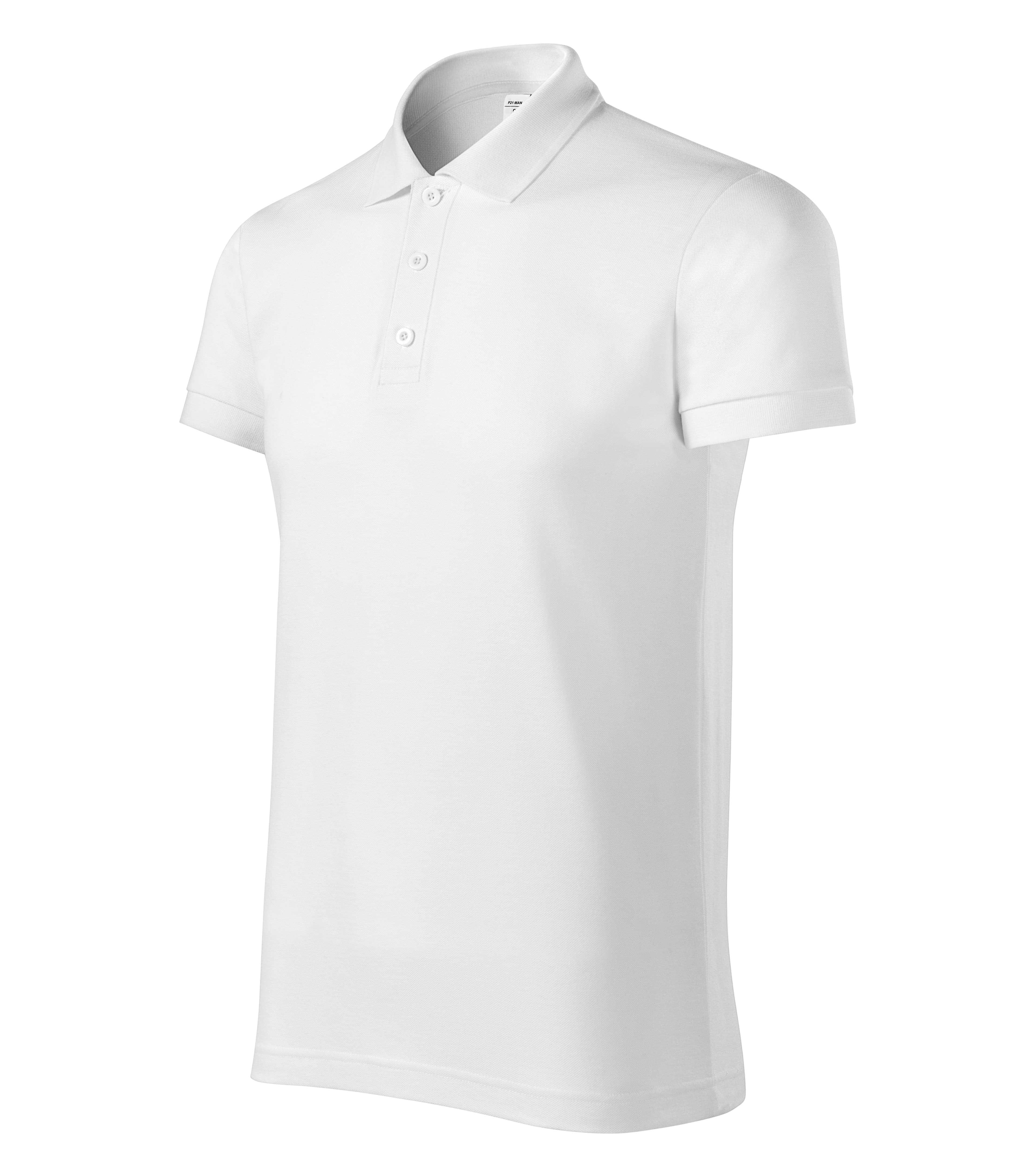 Basaltine - Poloshirt heren 65% katoen 35% polyester - P21 in wit