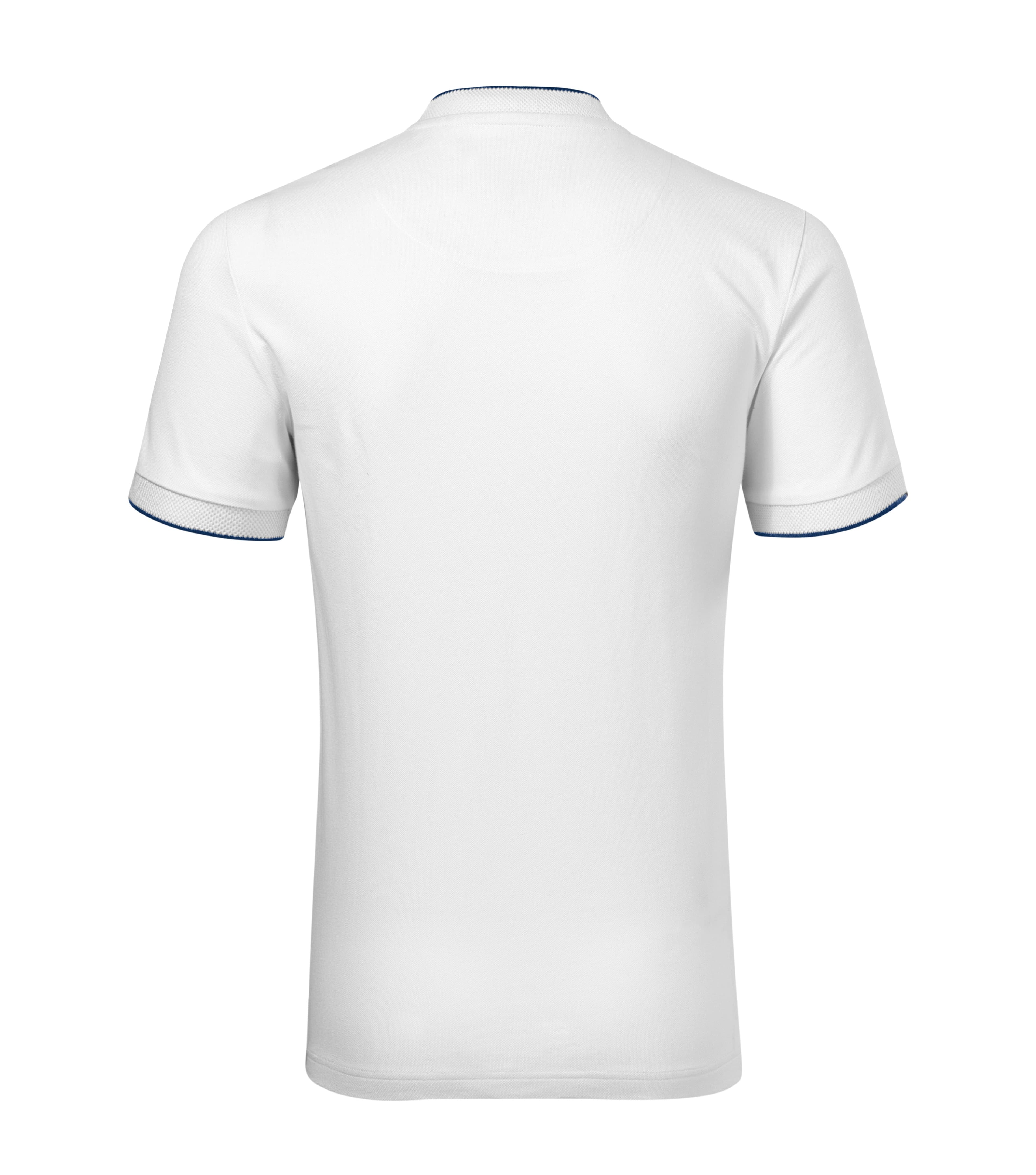 Drakon Sphere -Poloshirt heren 100% katoen, bomber collar- 273 in wit