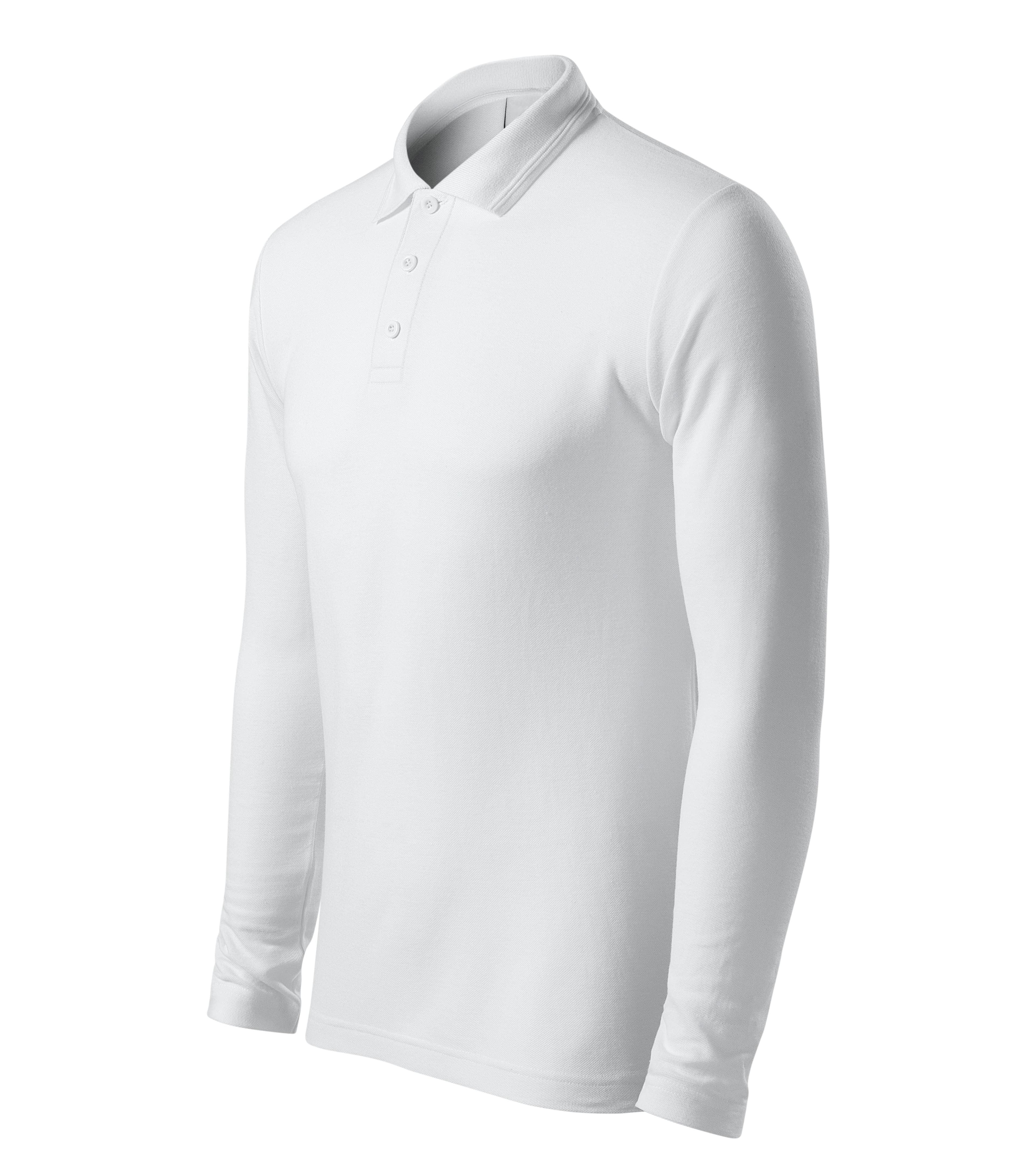 Helion Prime - Poloshirt heren 65% katoen 35% polyester (long sleeve)- 221 in wit