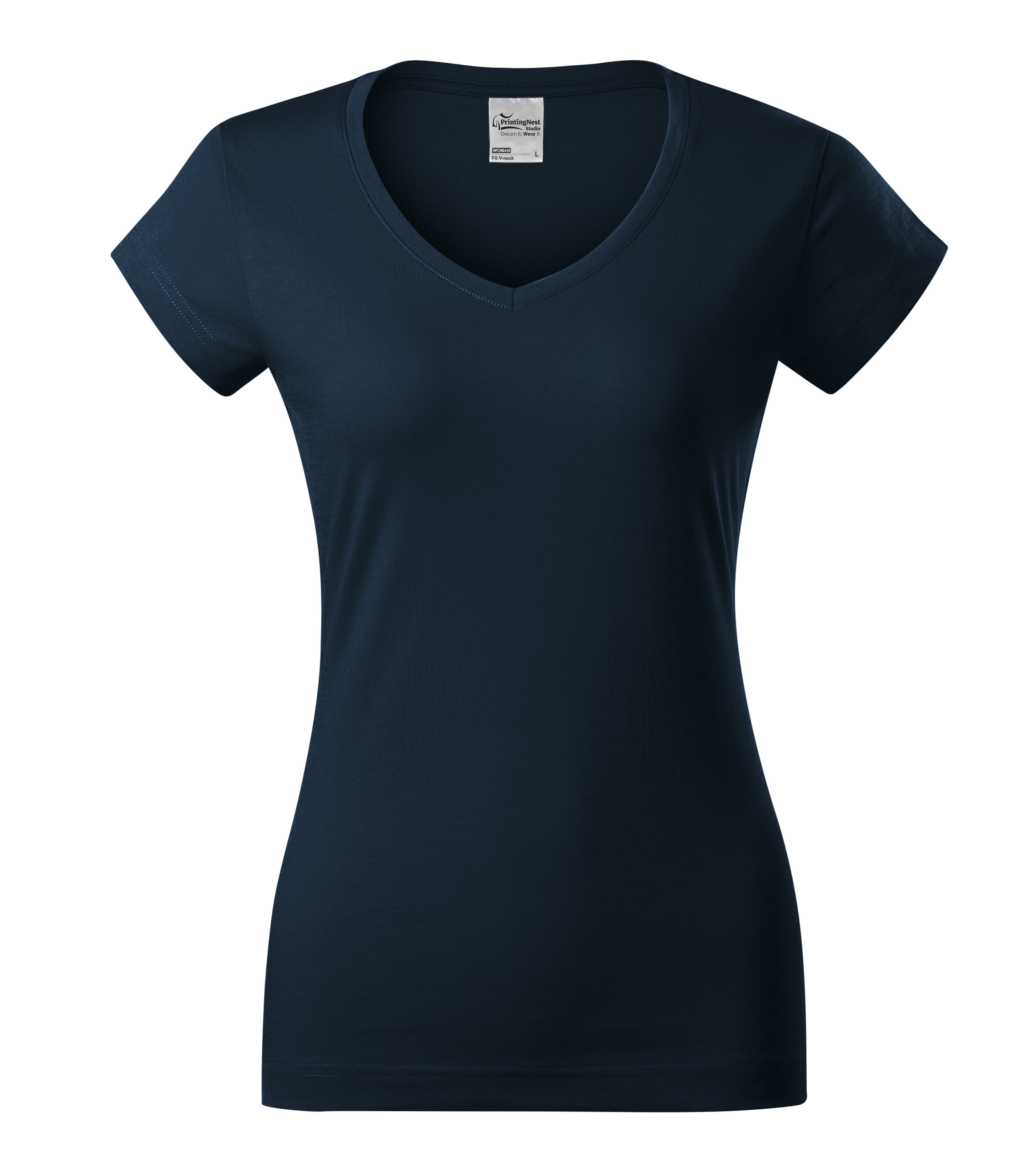 Ember Light - T-shirt dames 100% katoen  - 162 in marine blauw