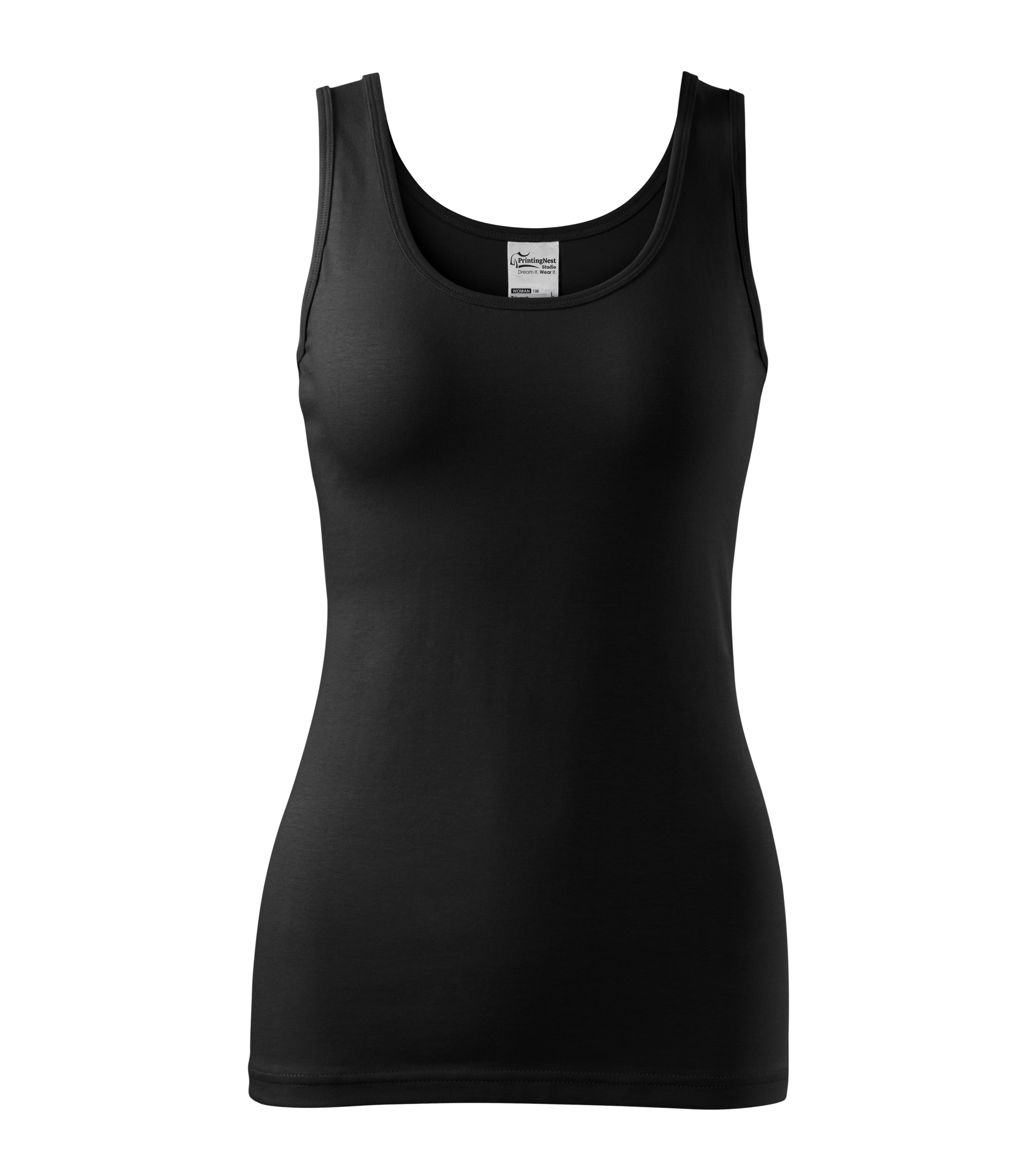 Aura Mist - Top dames 95% katoen 5% elastaan - 136 in Zwart