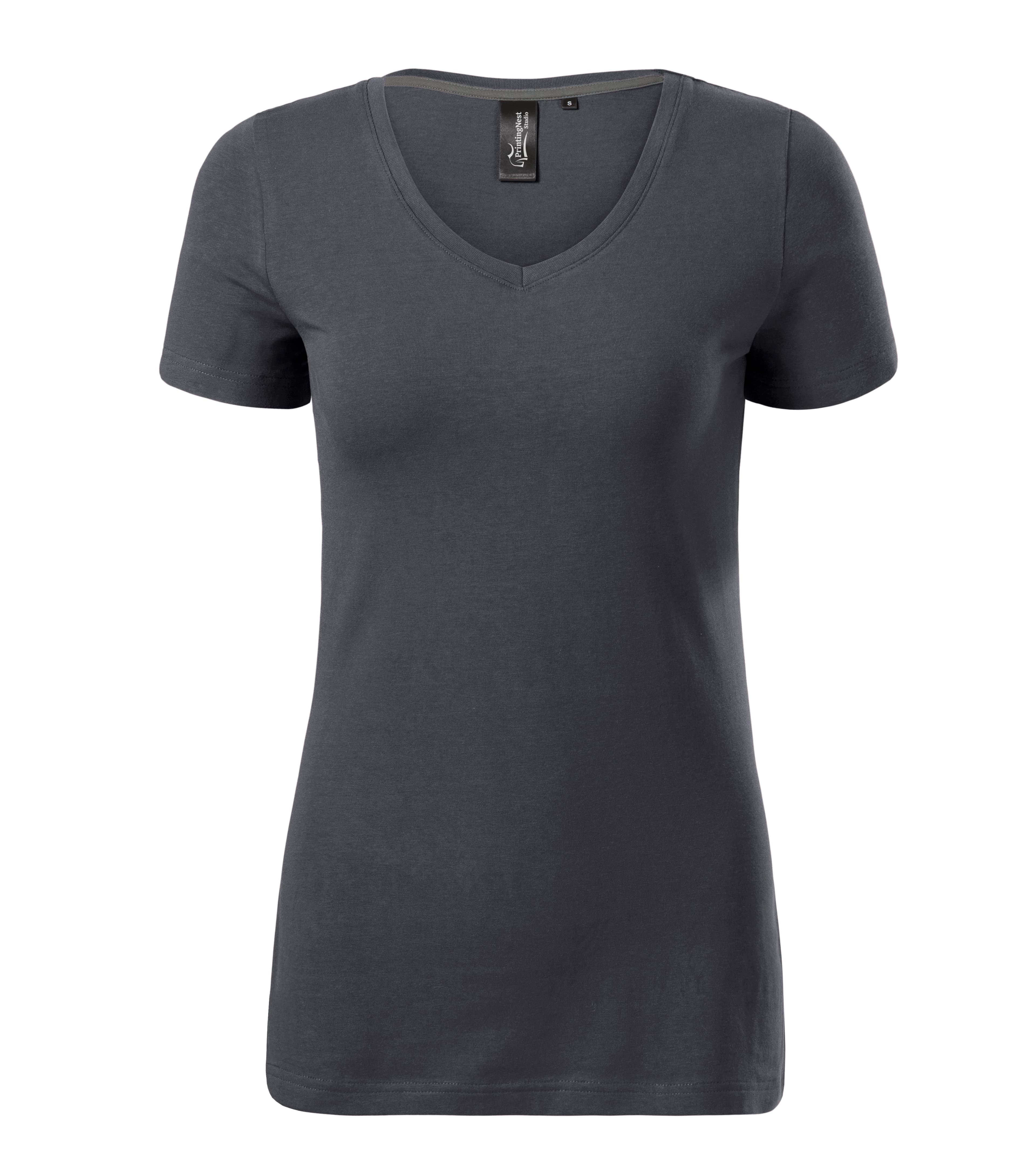 Luna Thread - T-shirt women‘s 95% katoen 5% elastaan - 701 in licht antraciet