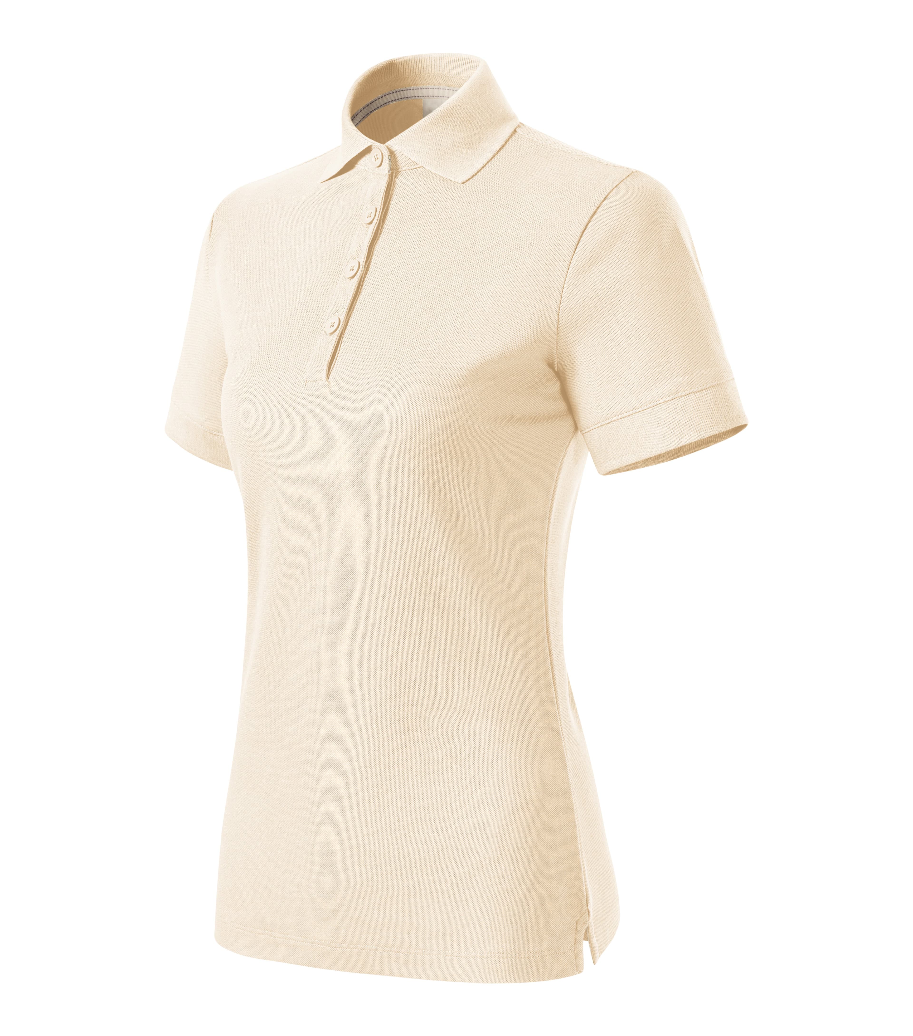 Stellara - Poloshirt dames 100% biologisch katoen GOTS - 235 in amandel