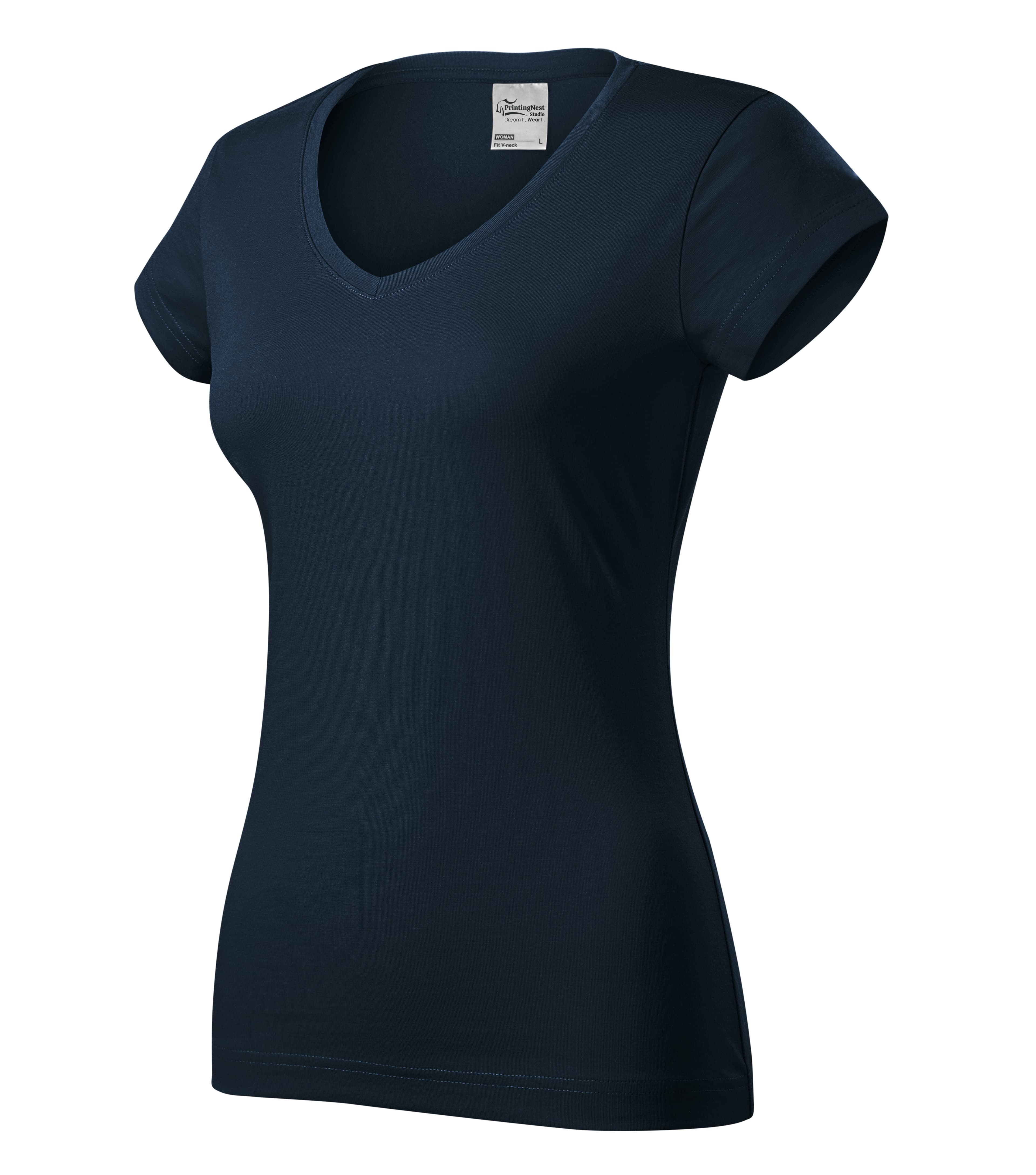Ember Light - T-shirt dames 100% katoen - 162 in marine blauw