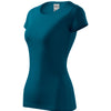 Cloudline - T-shirt voor dames, 95% katoen, 5% elastaan ​​- 141  - petrol blue