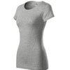 Cloudline - T-shirt voor dames, 95% katoen, 5% elastaan ​​- 141  - Dark gray melange