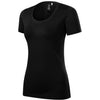 Nova Loom - T-shirt dames 100% merinowol - 158 - Zwart