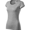 Velvet Horizon - T-shirt voor dames, 100% katoen - 161  - Dark gray melange